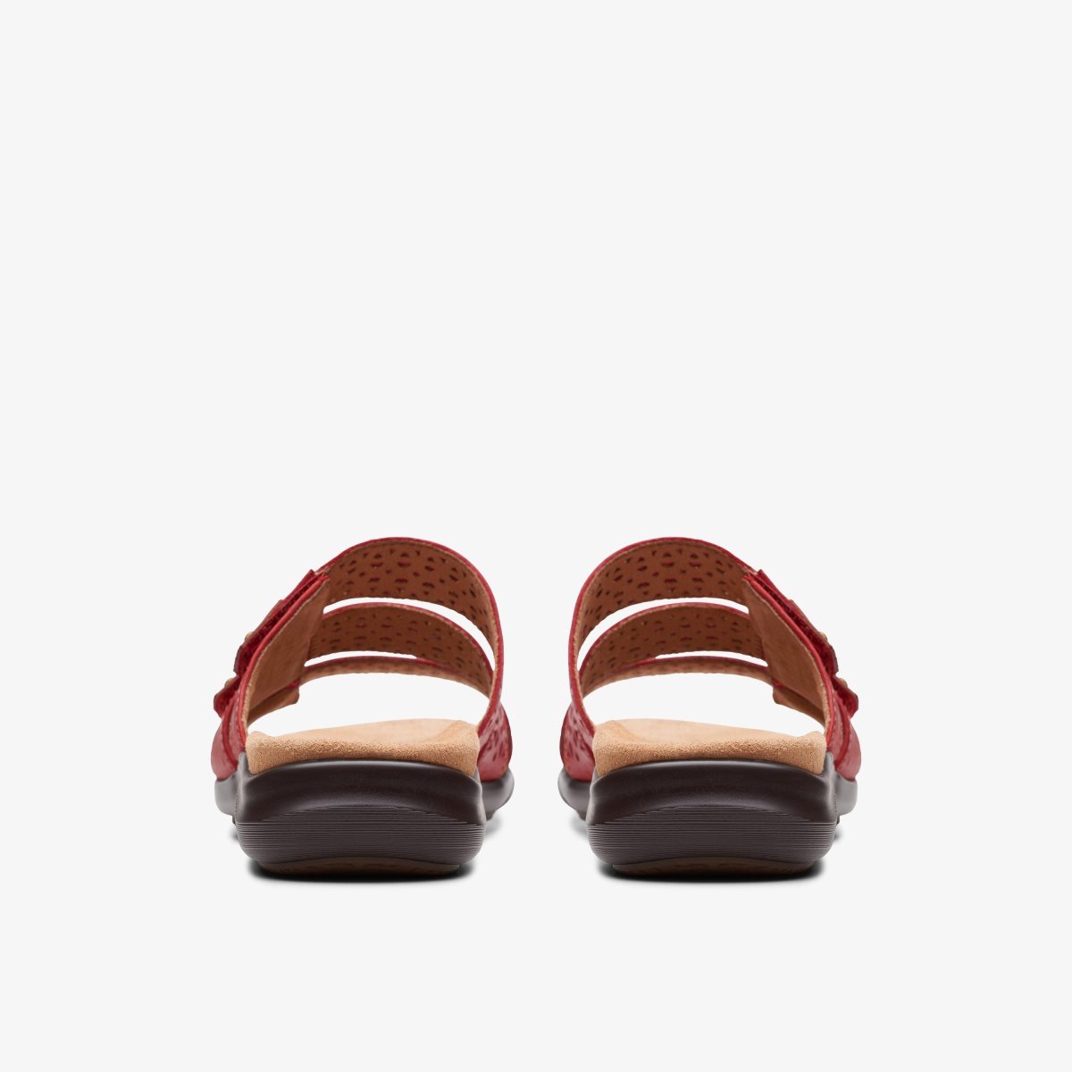 Sandalias Clarks Kitly Walk Cherry Leather Mujer Rosas | QJCS-04125