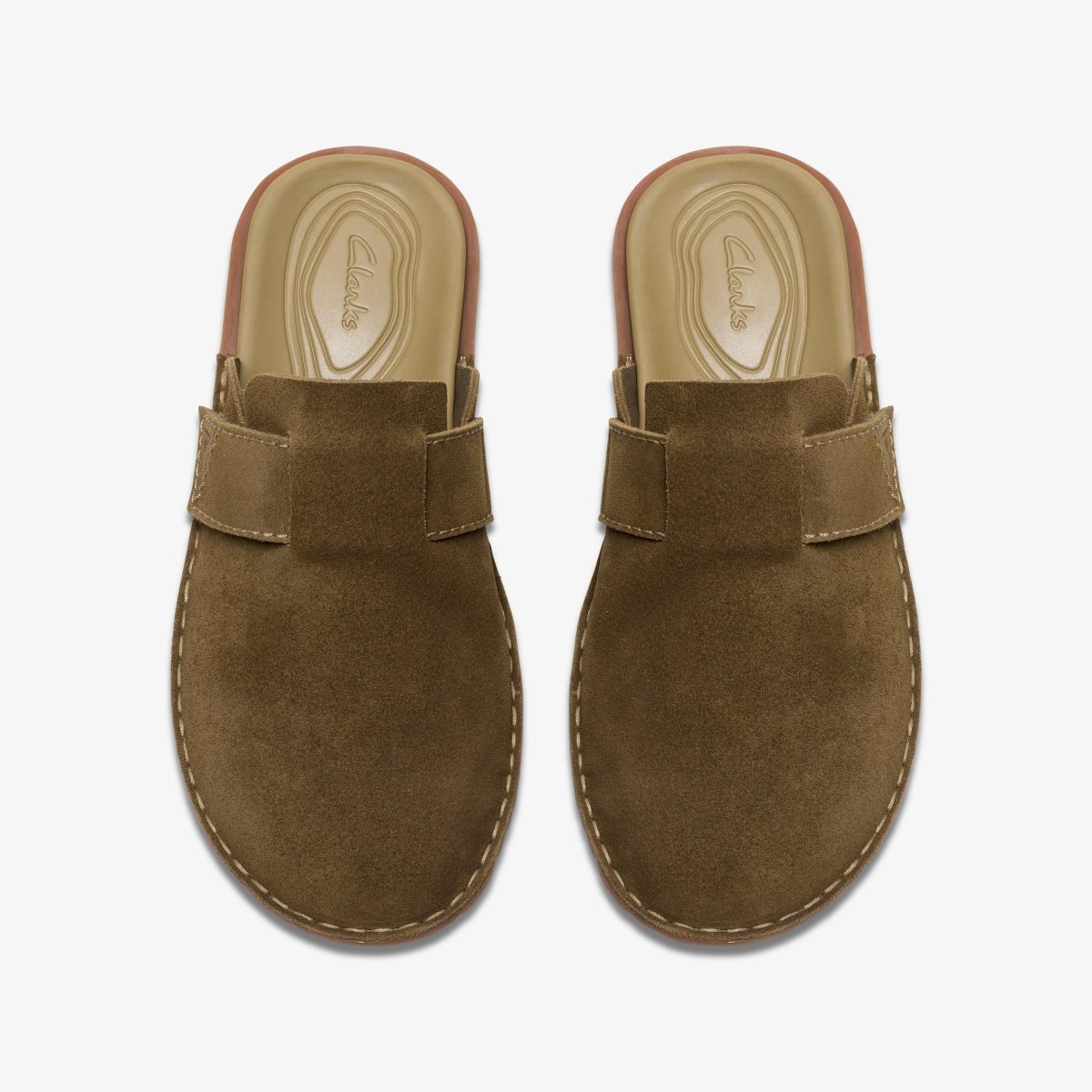 Sandalias Clarks Litton Mule Oakwood Suede Hombre Oakwood | NEOS-53798