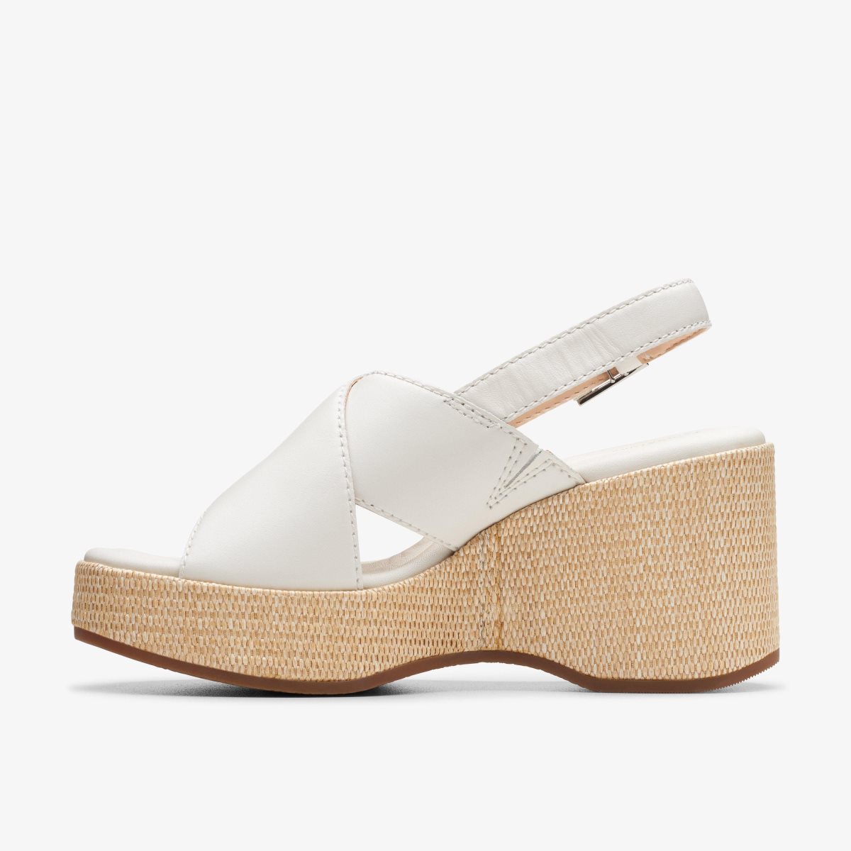 Sandalias Clarks Manon Wish Off White Leather Mujer Blancas | XJYP-37651