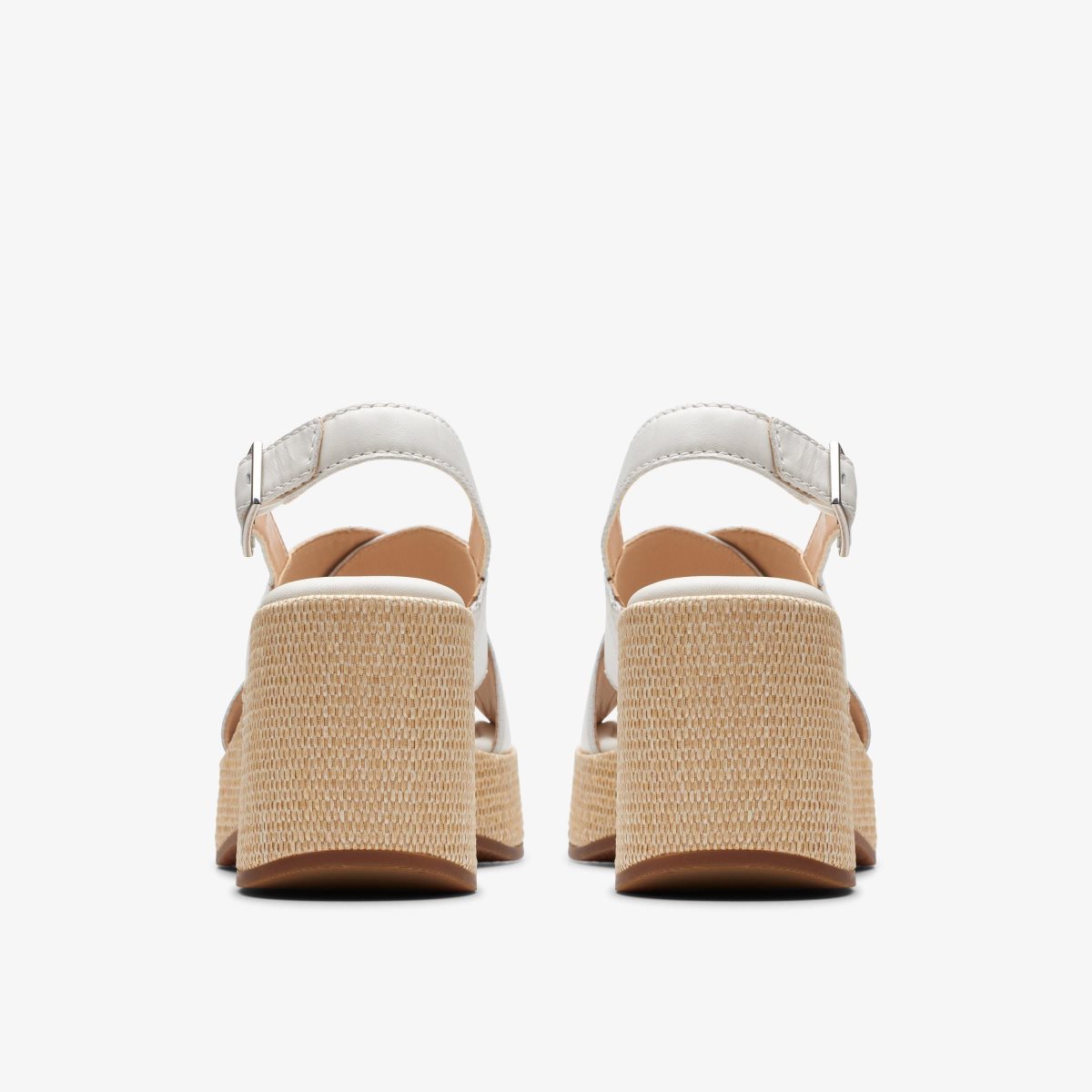 Sandalias Clarks Manon Wish Off White Leather Mujer Blancas | XJYP-37651