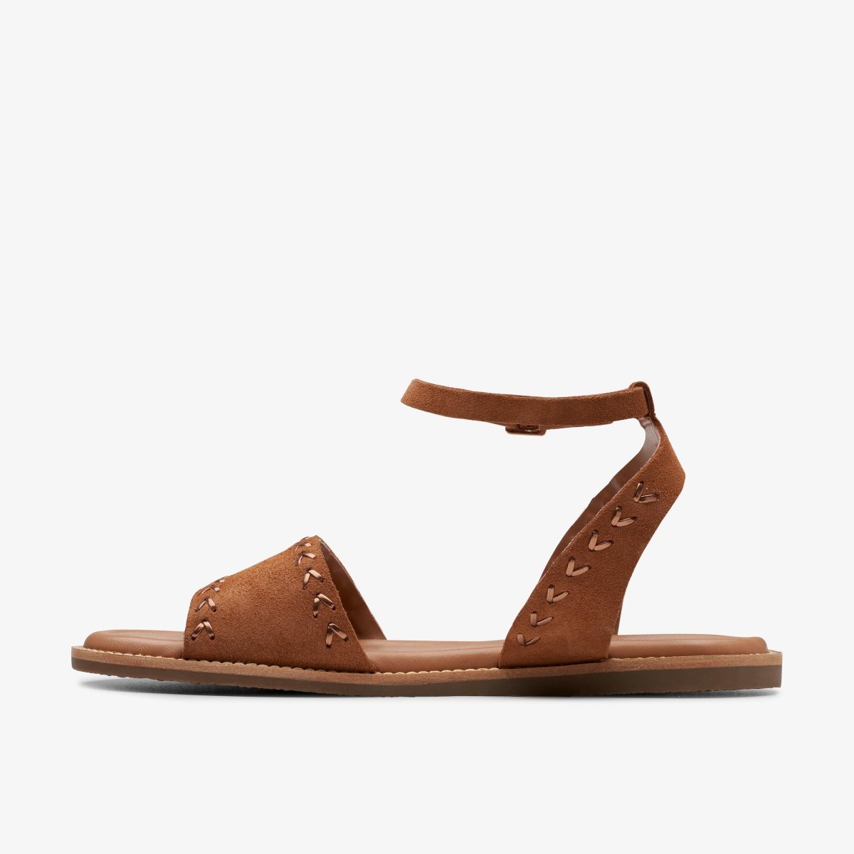 Sandalias Clarks Maritime May Tan Suede Mujer Marrones | ICKG-80596