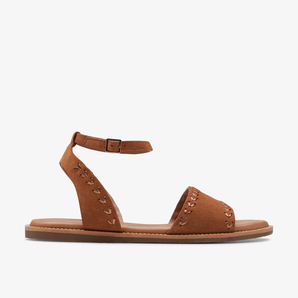 Sandalias Clarks Maritime May Tan Suede Mujer Marrones | ICKG-80596