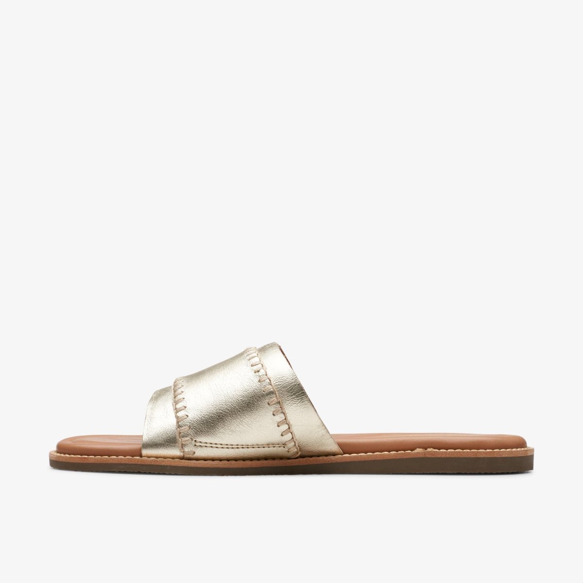 Sandalias Clarks Maritime Mule Champagne Leather Mujer Champagne | CBYR-81905