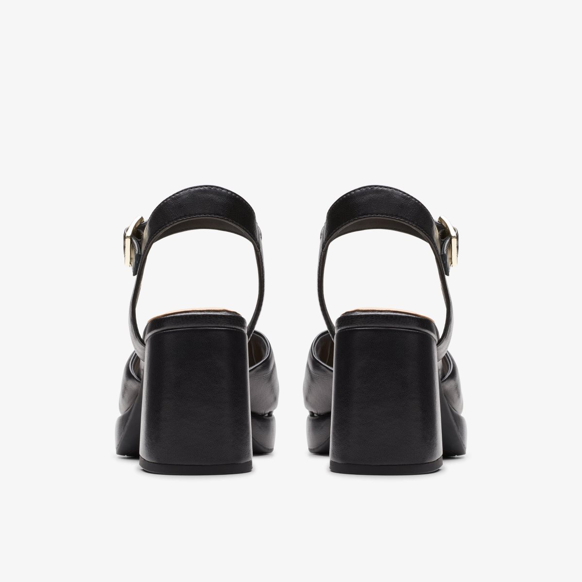 Sandalias Clarks Ritzy 75 Rae Black Leather Mujer Negras | YXLH-51869