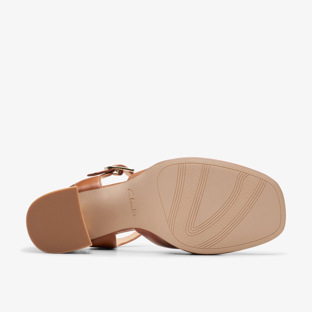 Sandalias Clarks Ritzy 75 Rae Tan Leather Mujer Marrones | DUNX-45738