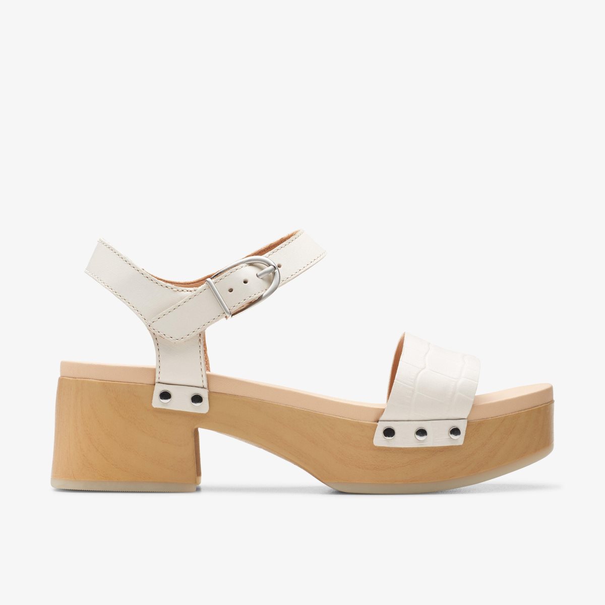 Sandalias Clarks Sivanne Bay Ivory Interest Mujer Blancas | HOLC-81065