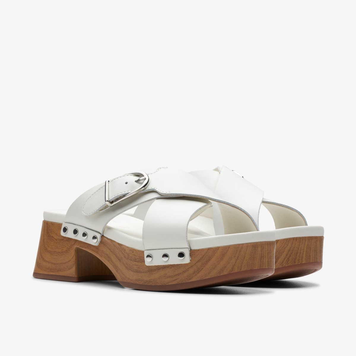 Sandalias Clarks Sivanne Walk Off White Leather Mujer Blancas | AFXB-20341