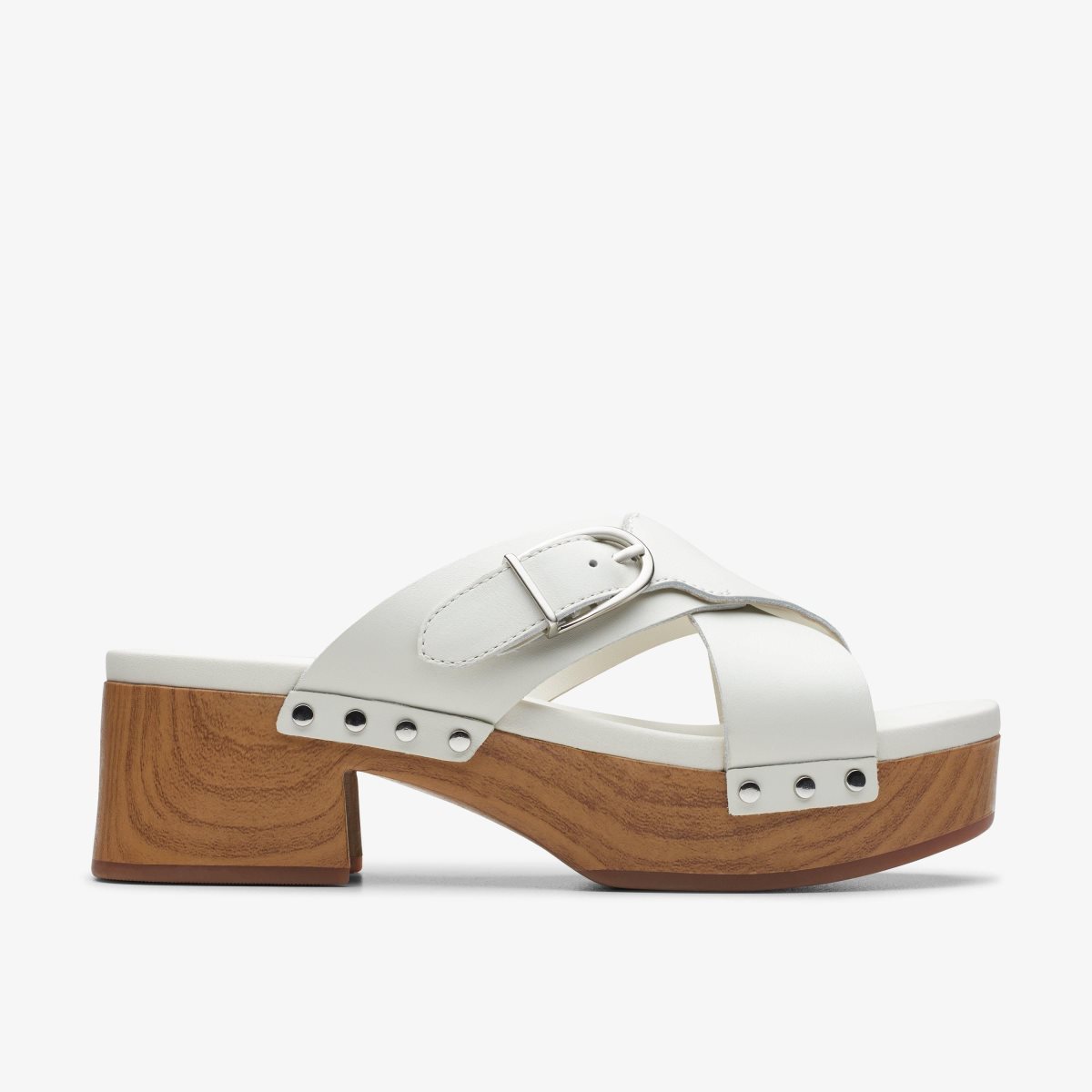 Sandalias Clarks Sivanne Walk Off White Leather Mujer Blancas | AFXB-20341