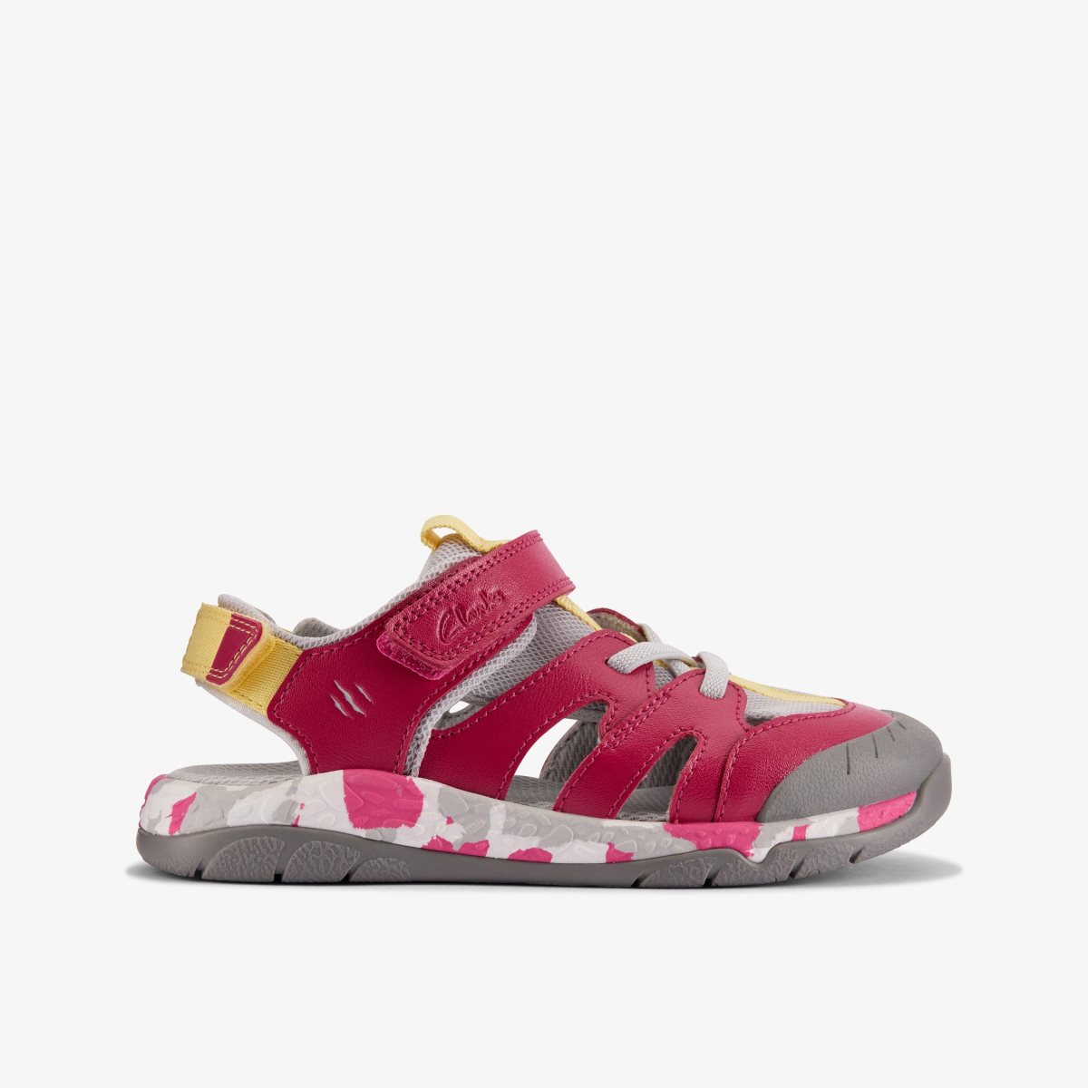 Sandalias Clarks Steggy Roar Kid Pink Combination Niños Rosas | TFIX-28036