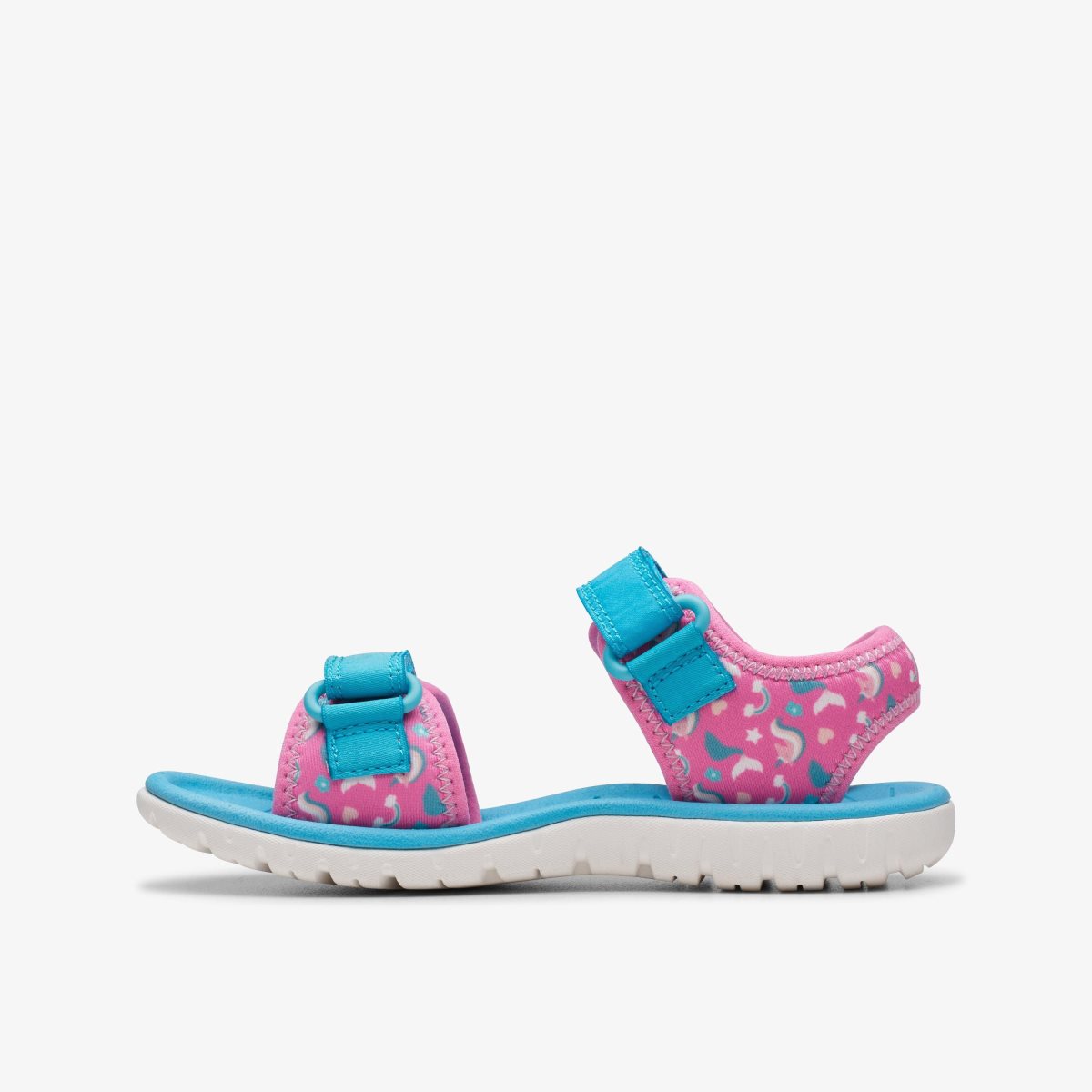 Sandalias Clarks Surfing Tide Kid Hot Pink Niños Rosas | SYPU-08126