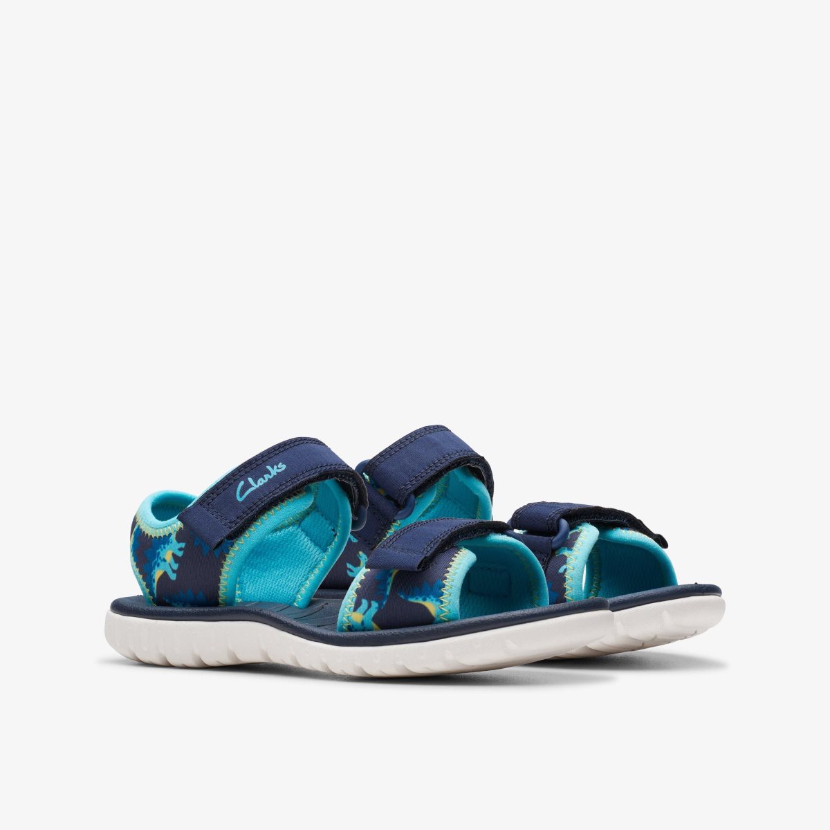 Sandalias Clarks Surfing Tide Kid Navy Niños Azul Marino | VJDF-72435