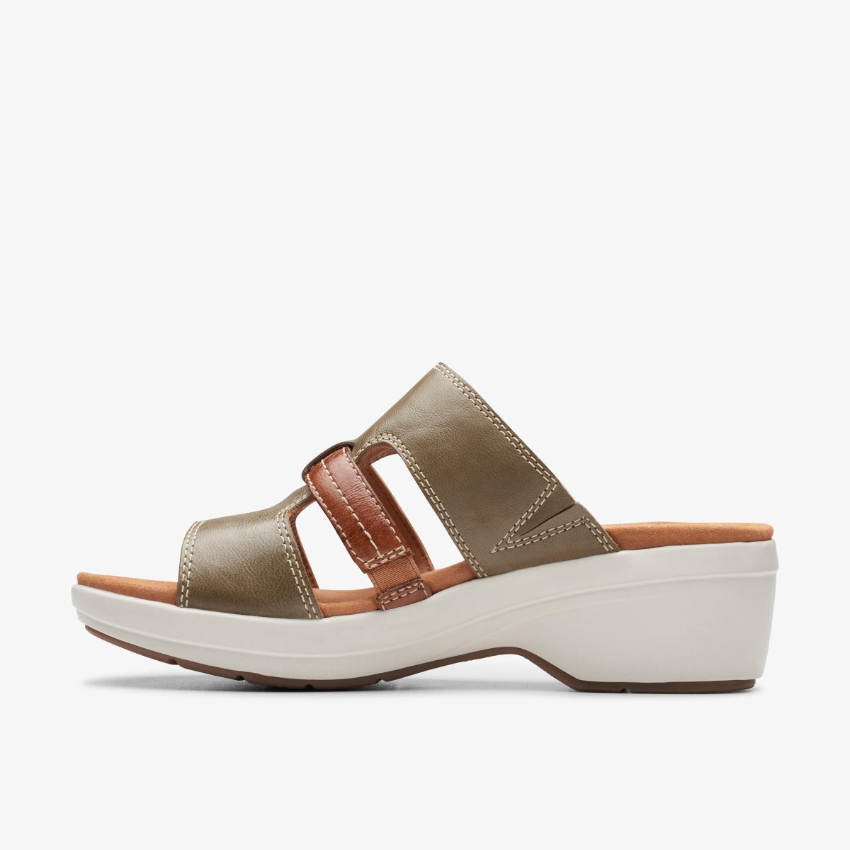 Sandalias Clarks Tuleah Jane Olive Combination Mujer Verde Oliva | GAON-72645