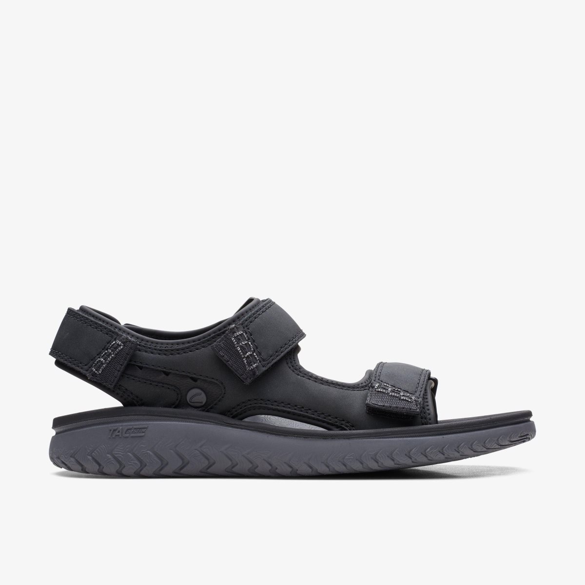 Sandalias Clarks Wesley Bay Black Hombre Negras | FSLI-59786