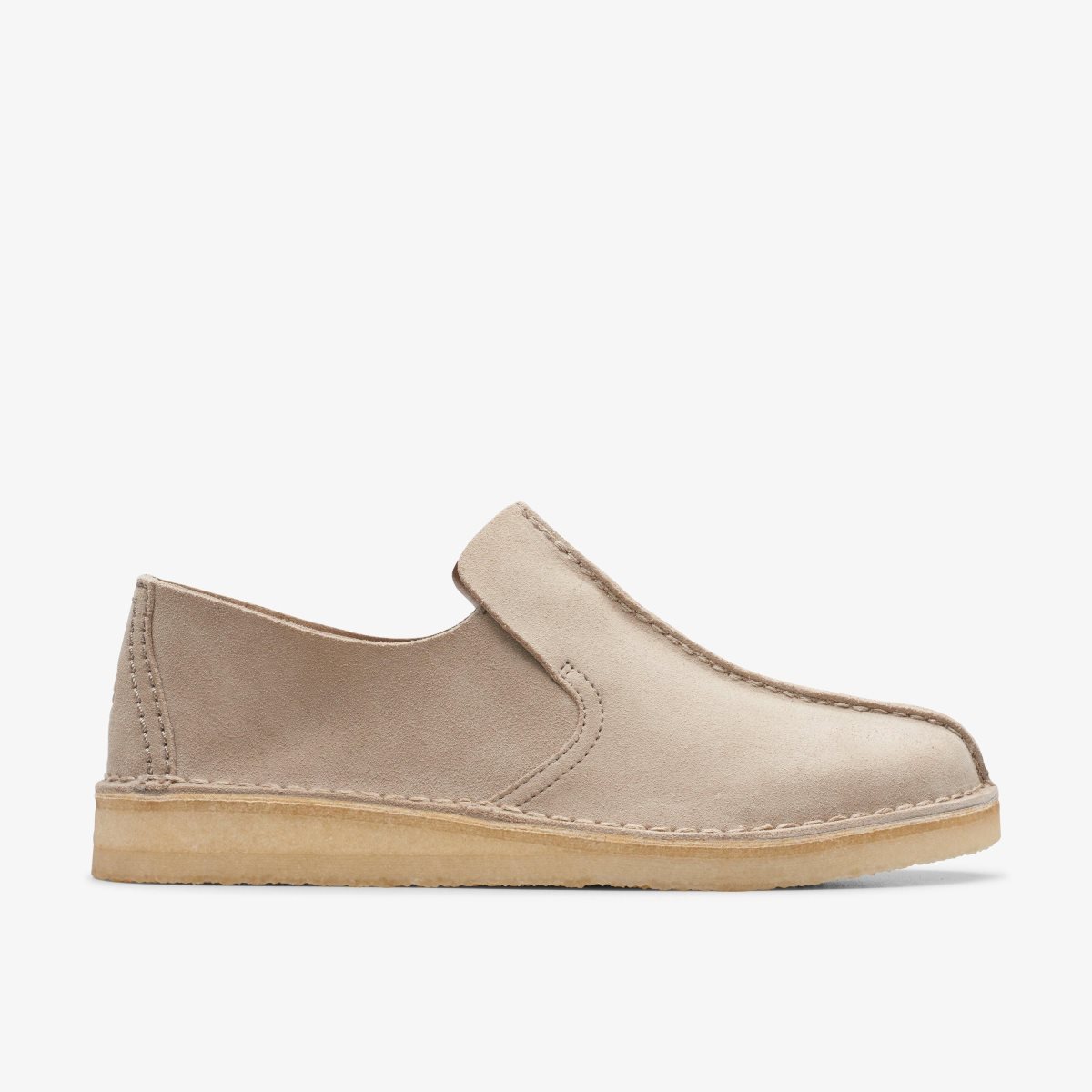 Slip On & Loafers Clarks Desert Mosier Sand Suede Hombre Marrones | QIPA-16540