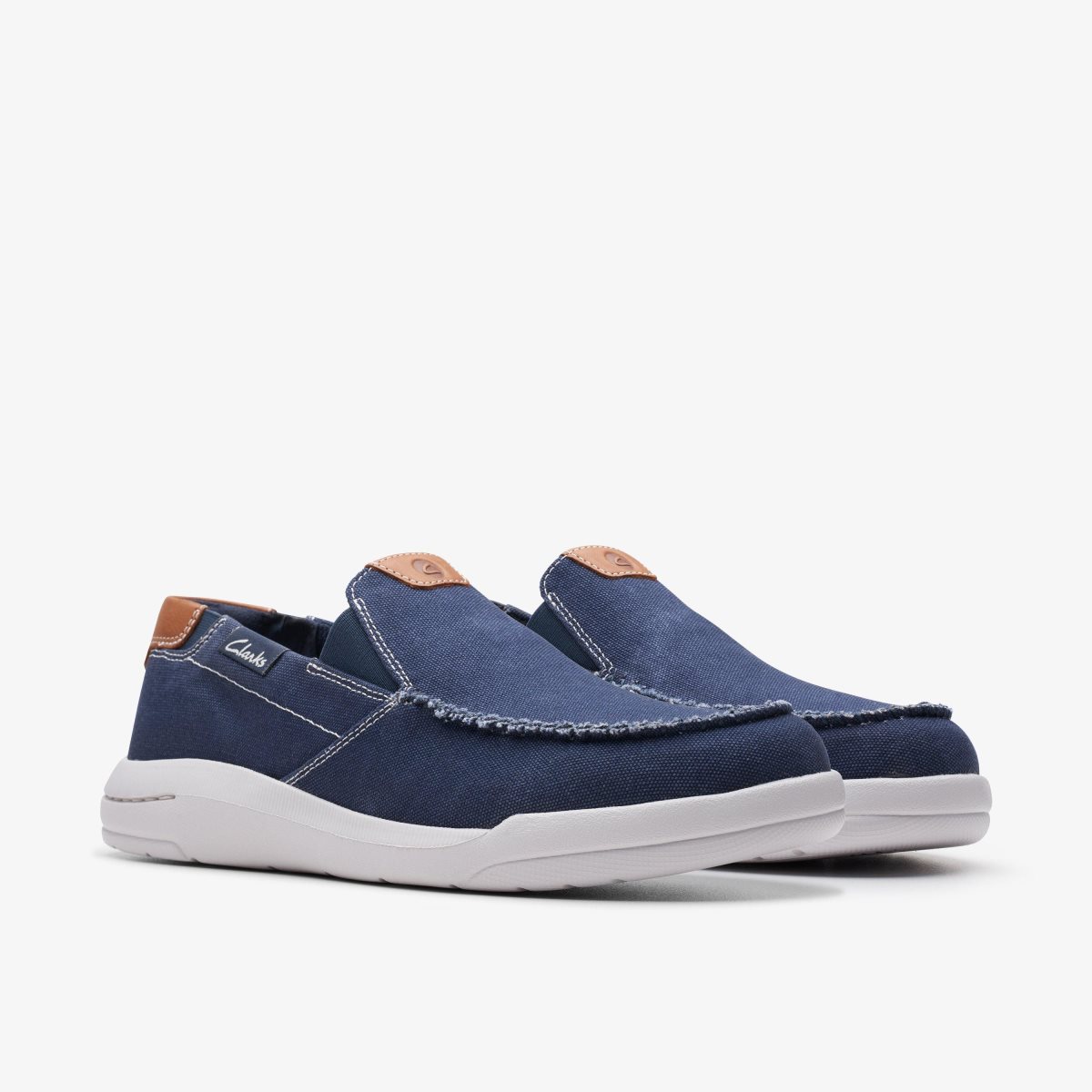 Slip On & Loafers Clarks Driftlite Step Navy Combination Hombre Azul Marino | YEDW-47053