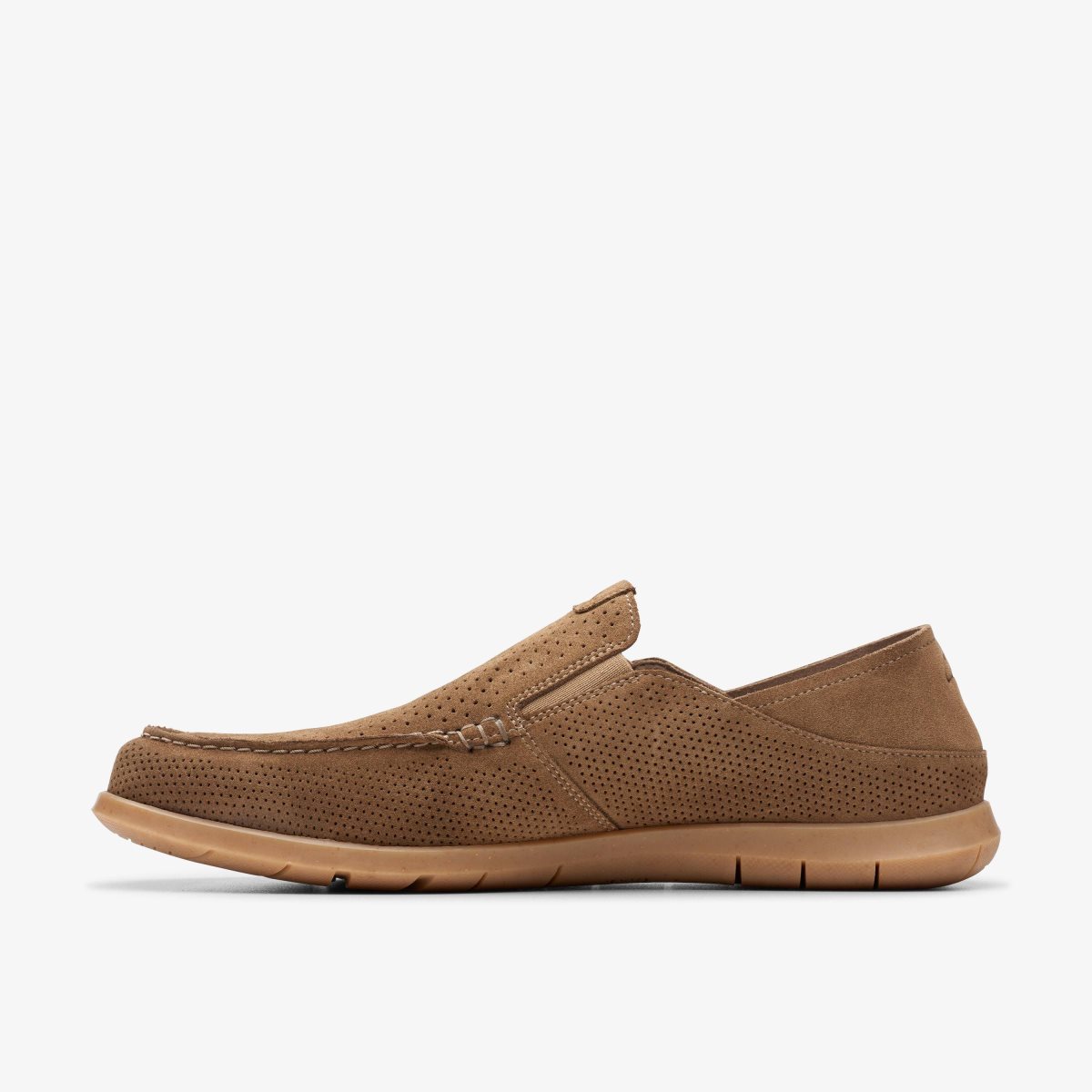 Slip On & Loafers Clarks Flexway Easy Light Tan Suede Hombre Marrones Claro | FKWP-65798