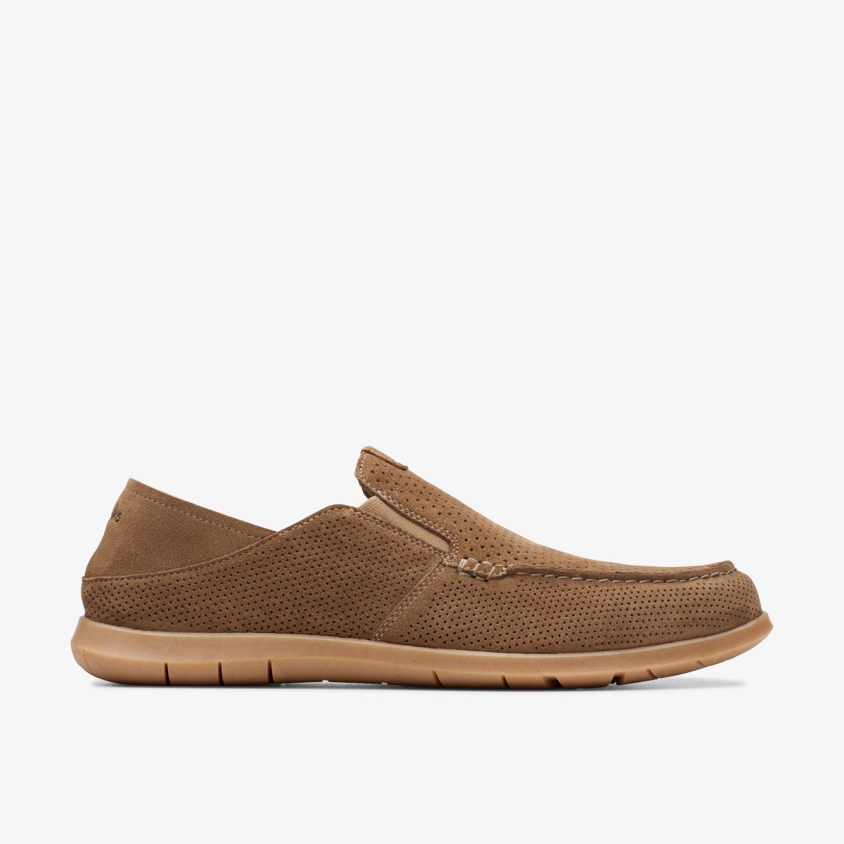 Slip On & Loafers Clarks Flexway Easy Light Tan Suede Hombre Marrones Claro | FKWP-65798