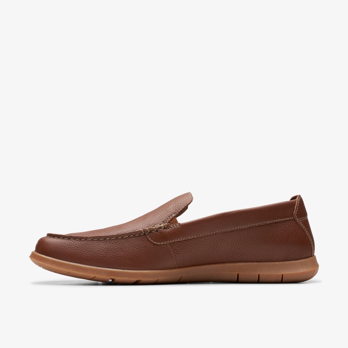 Slip On & Loafers Clarks Flexway Step Light Brown Leather Hombre Marrones Claro | FXLK-23617