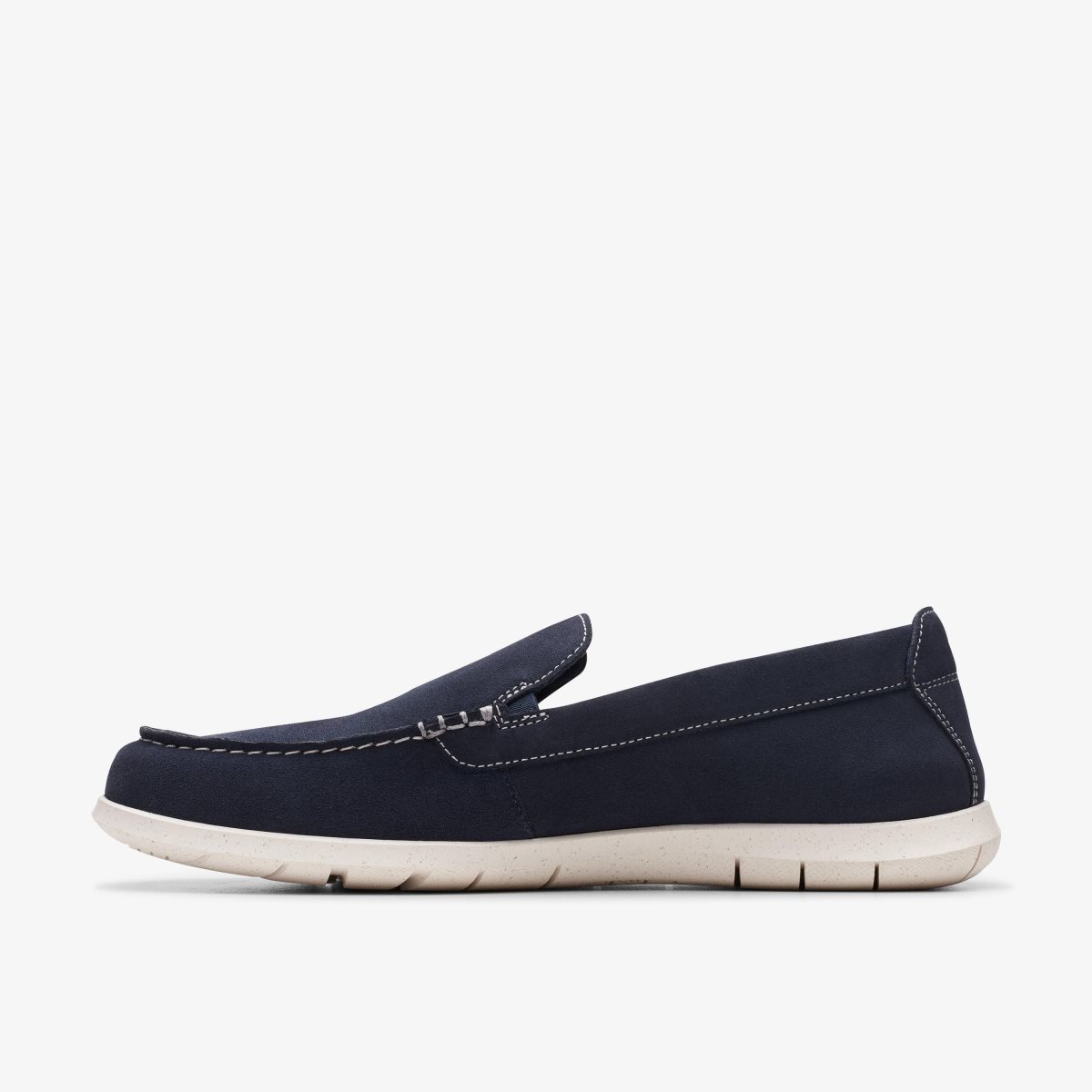 Slip On & Loafers Clarks Flexway Step Navy Suede Hombre Azul Marino | YVDJ-80513