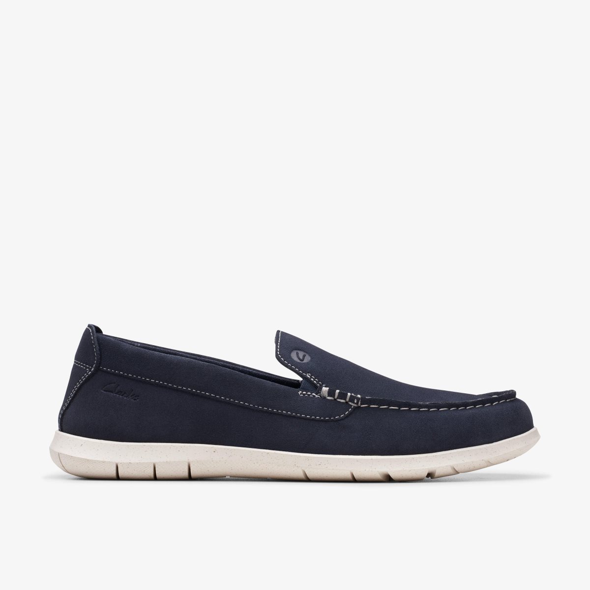 Slip On & Loafers Clarks Flexway Step Navy Suede Hombre Azul Marino | YVDJ-80513