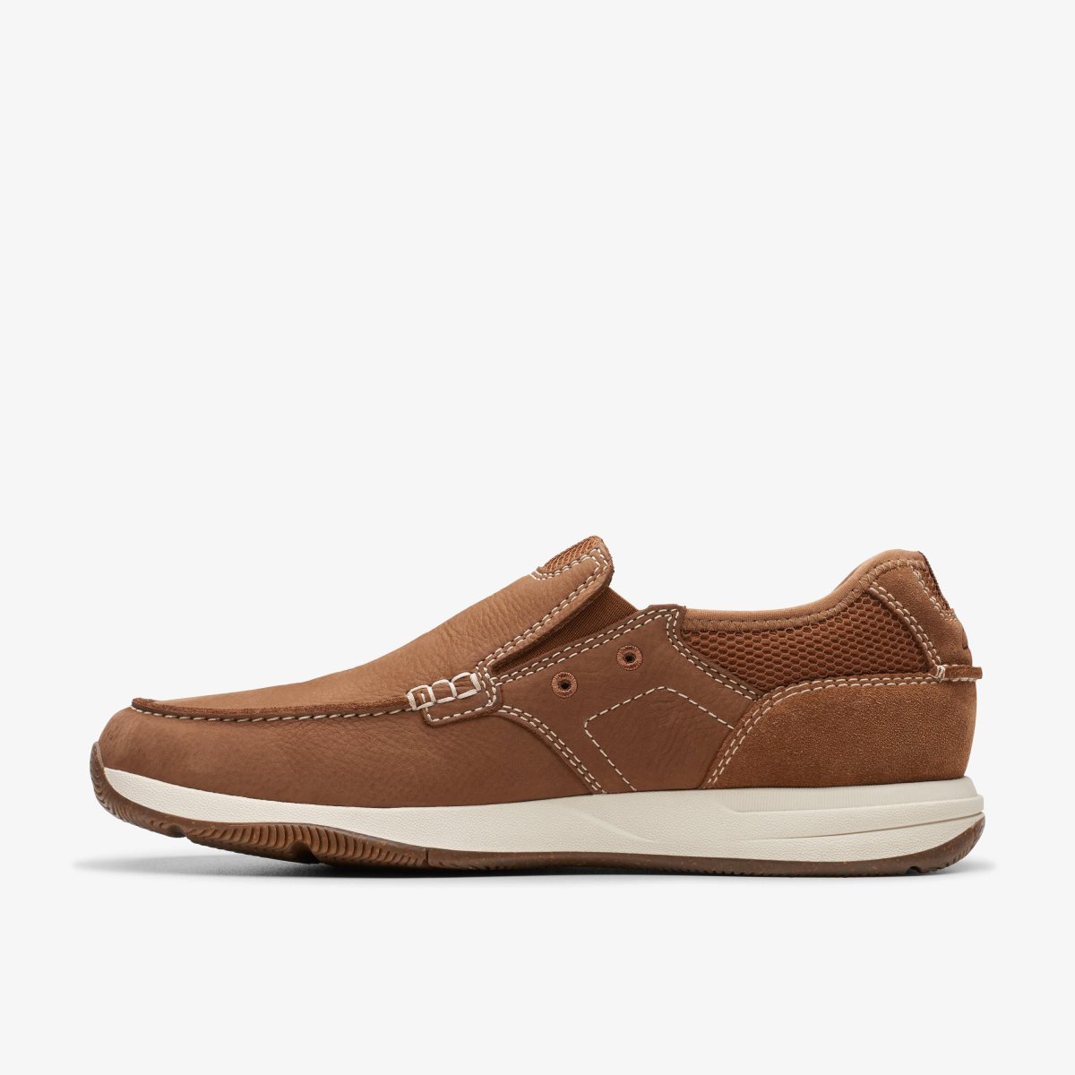 Slip On & Loafers Clarks Sailview Step Light Tan Nubuck Hombre Marrones Claro | OQJZ-30624