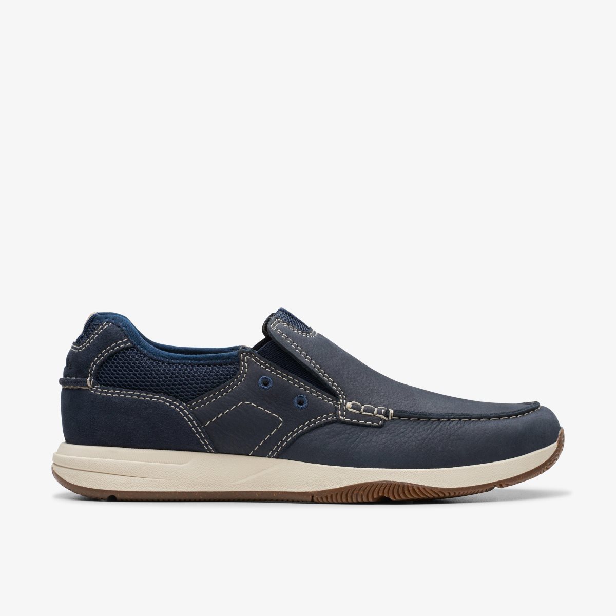 Slip On & Loafers Clarks Sailview Step Navy Nubuck Hombre Azul Marino | XMBG-60293