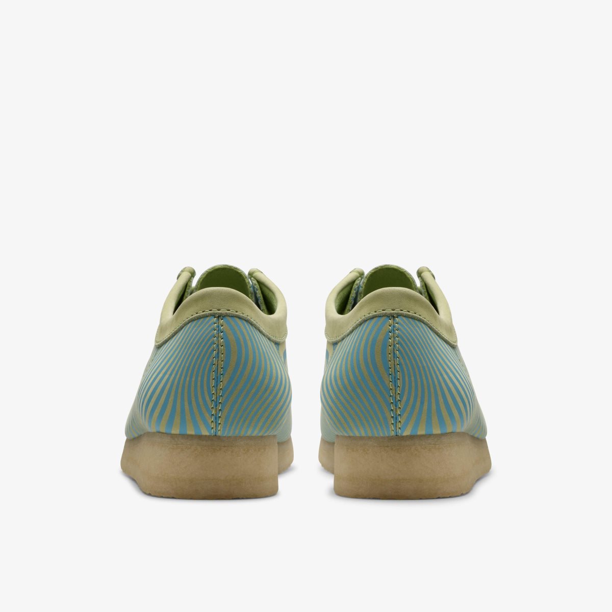 Wallabees Clarks Wallabee Blue/Lime Print Hombre Azules Verde Claro | AQOS-58719