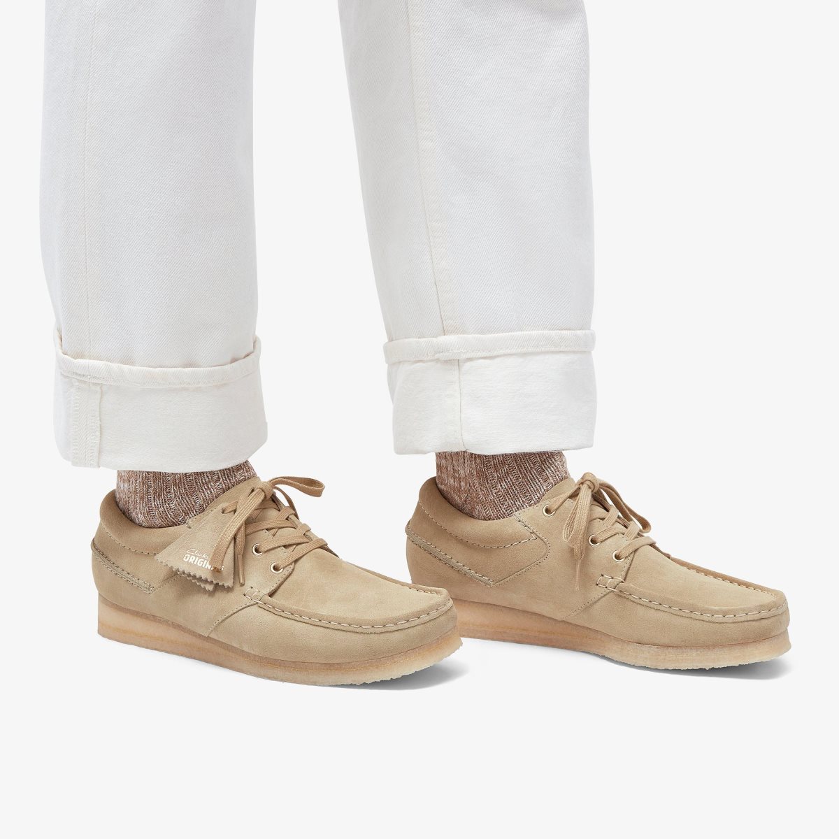 Wallabees Clarks Wallabee Boat Maple Suede Hombre Maple | CTPX-70194