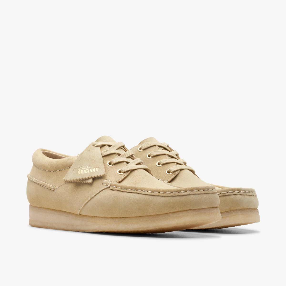 Wallabees Clarks Wallabee Boat Maple Suede Hombre Maple | CTPX-70194