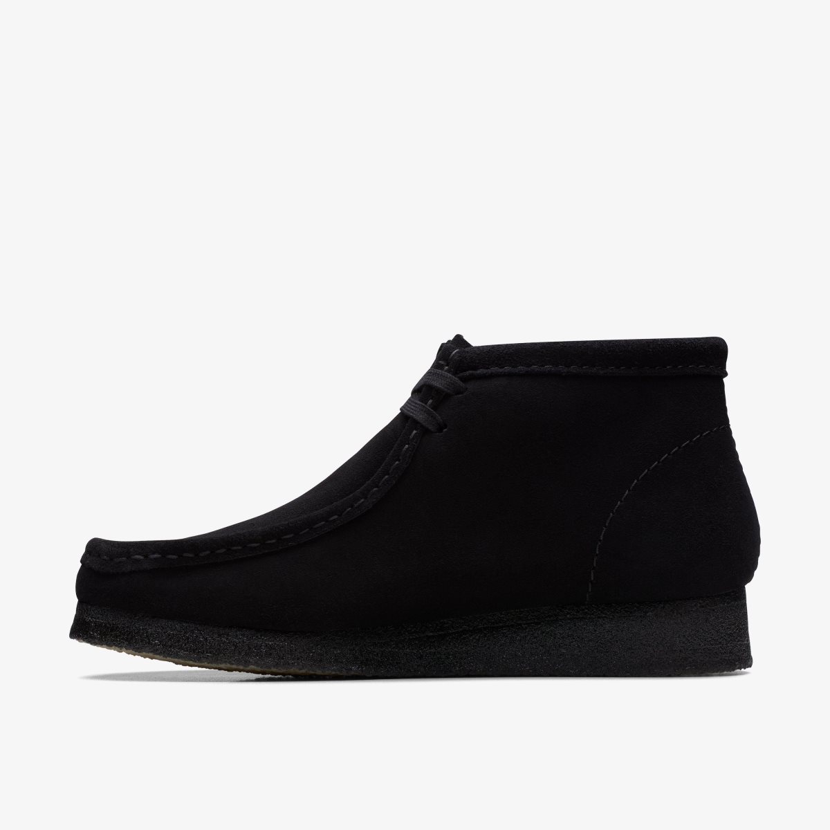 Wallabees Clarks Wallabee Boot Black Suede Hombre Negras | ZOSM-85412