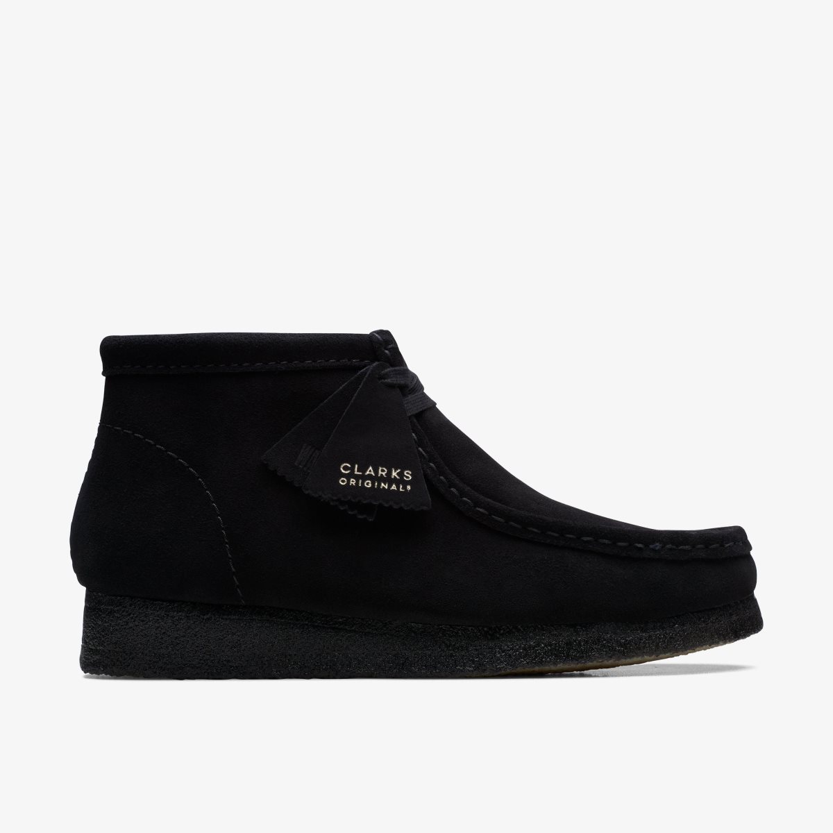 Wallabees Clarks Wallabee Boot Black Suede Hombre Negras | ZOSM-85412