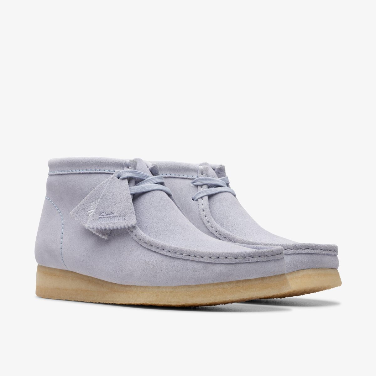 Wallabees Clarks Wallabee Boot Cloud Grey Suede Hombre Gris | CIVW-95201