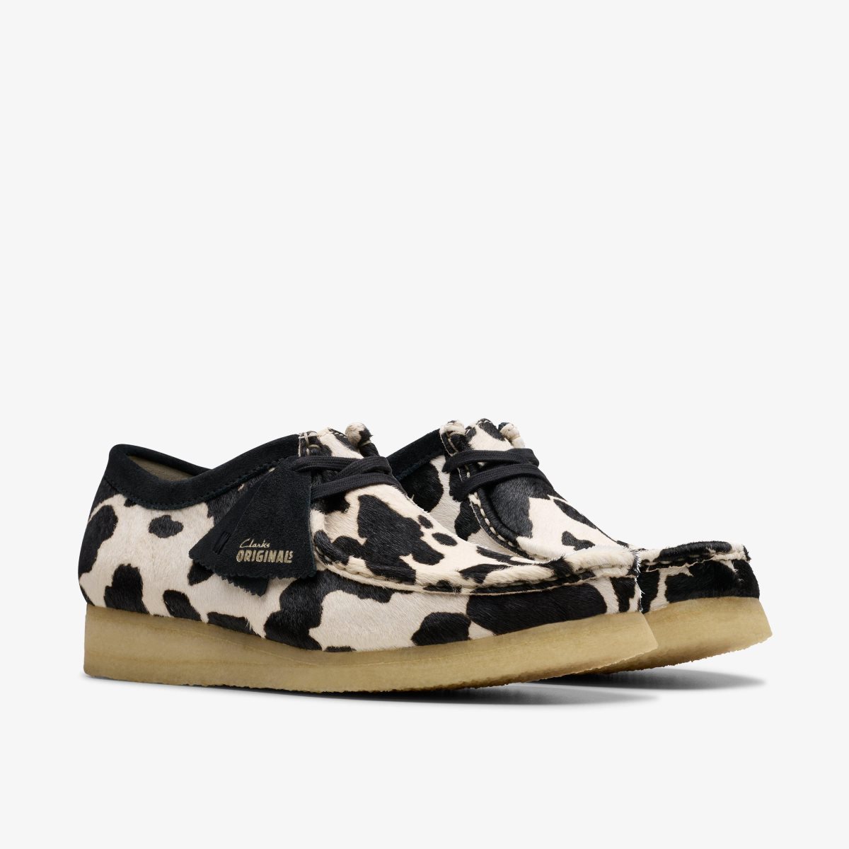 Wallabees Clarks Wallabee Cow Print HairOn Hombre Cow Print HairOn | UDCN-93071