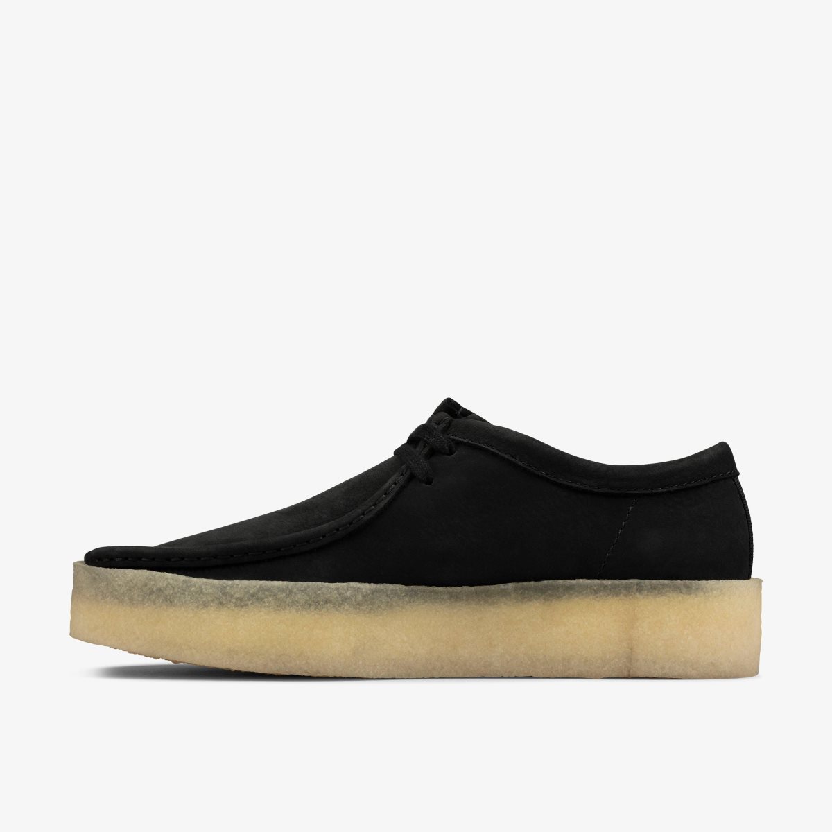 Wallabees Clarks Wallabee Cup Black Nubuck Hombre Negras | JBAZ-42196