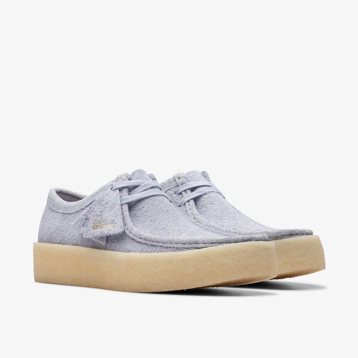 Wallabees Clarks Wallabee Cup Cloud Grey Suede Hombre Gris | SRDA-36481