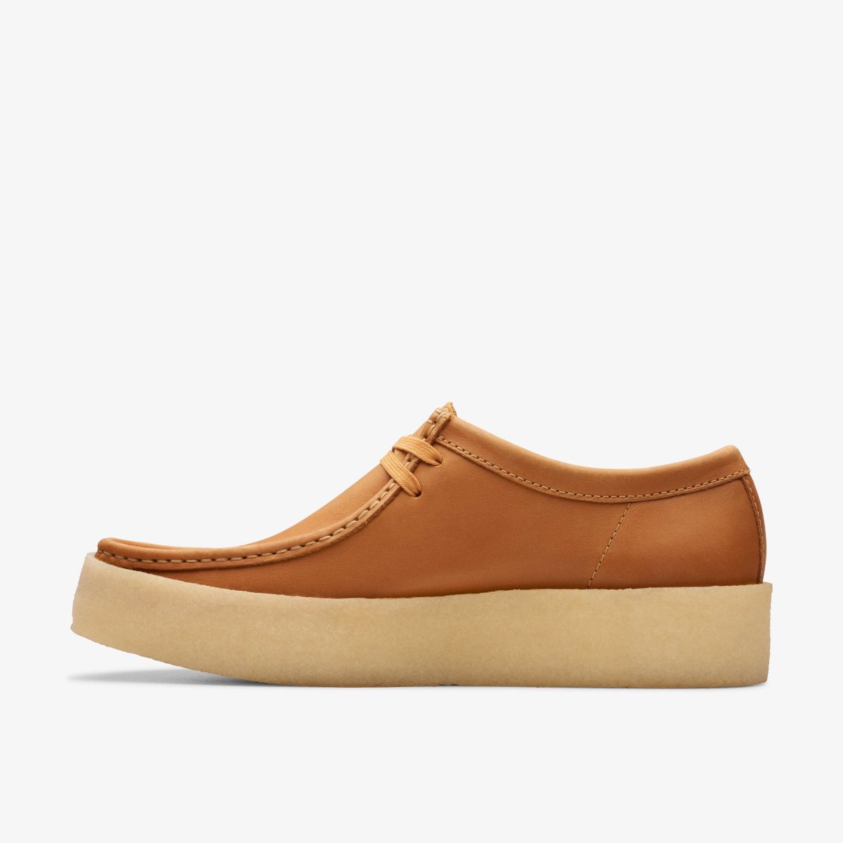 Wallabees Clarks Wallabee Cup Mid Tan Leather Hombre Marrones | DNBA-06182