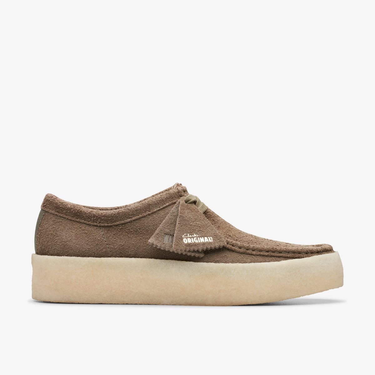 Wallabees Clarks Wallabee Cup Pale Khaki Suede Hombre Kaki | UZSD-08612