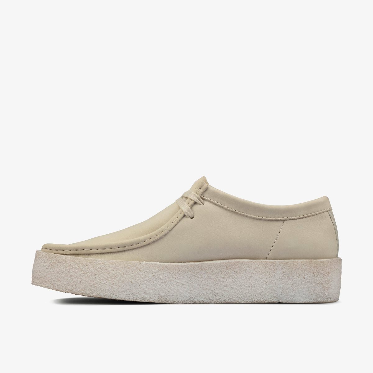 Wallabees Clarks Wallabee Cup White Nubuck Hombre Blancas | JCAR-26835