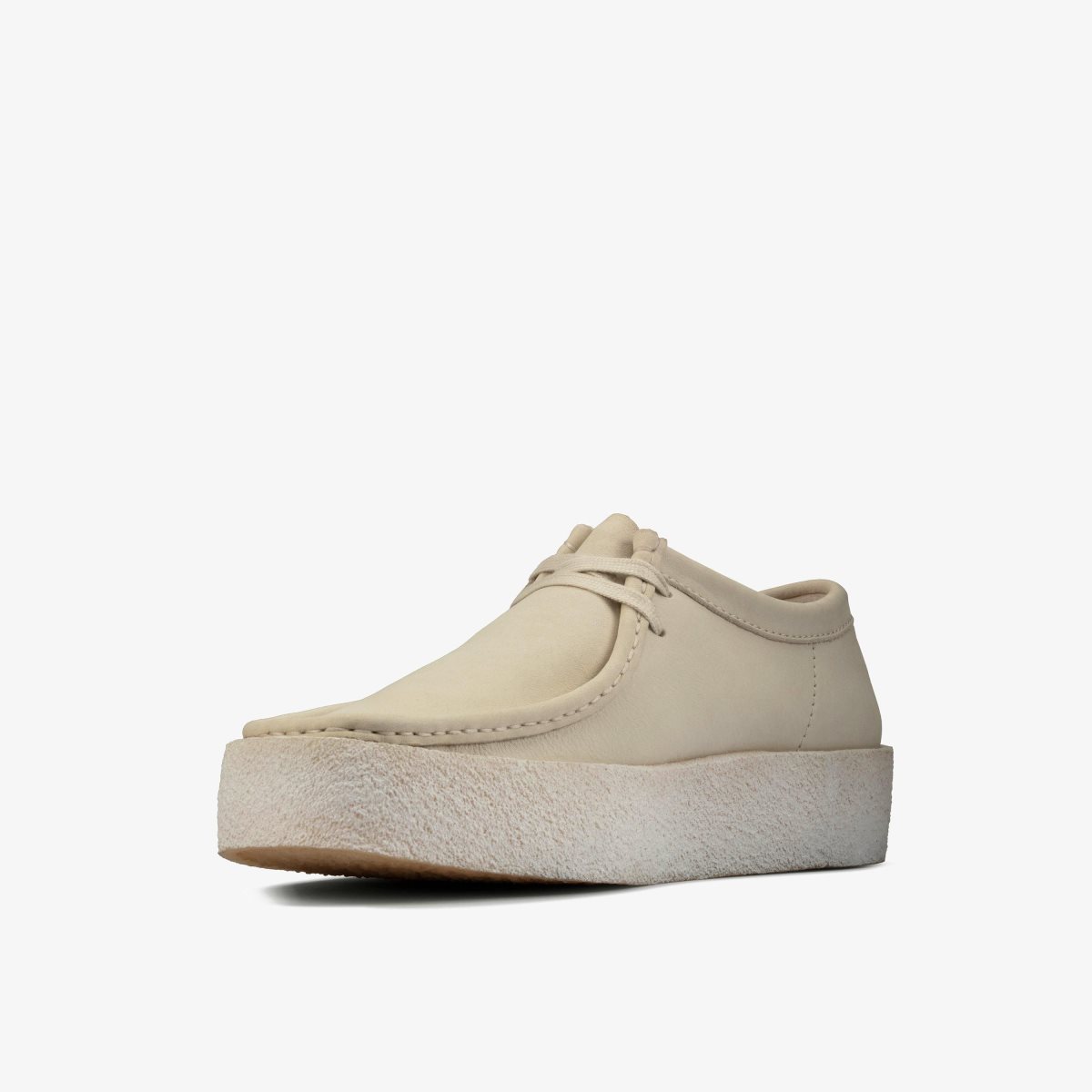 Wallabees Clarks Wallabee Cup White Nubuck Hombre Blancas | JCAR-26835