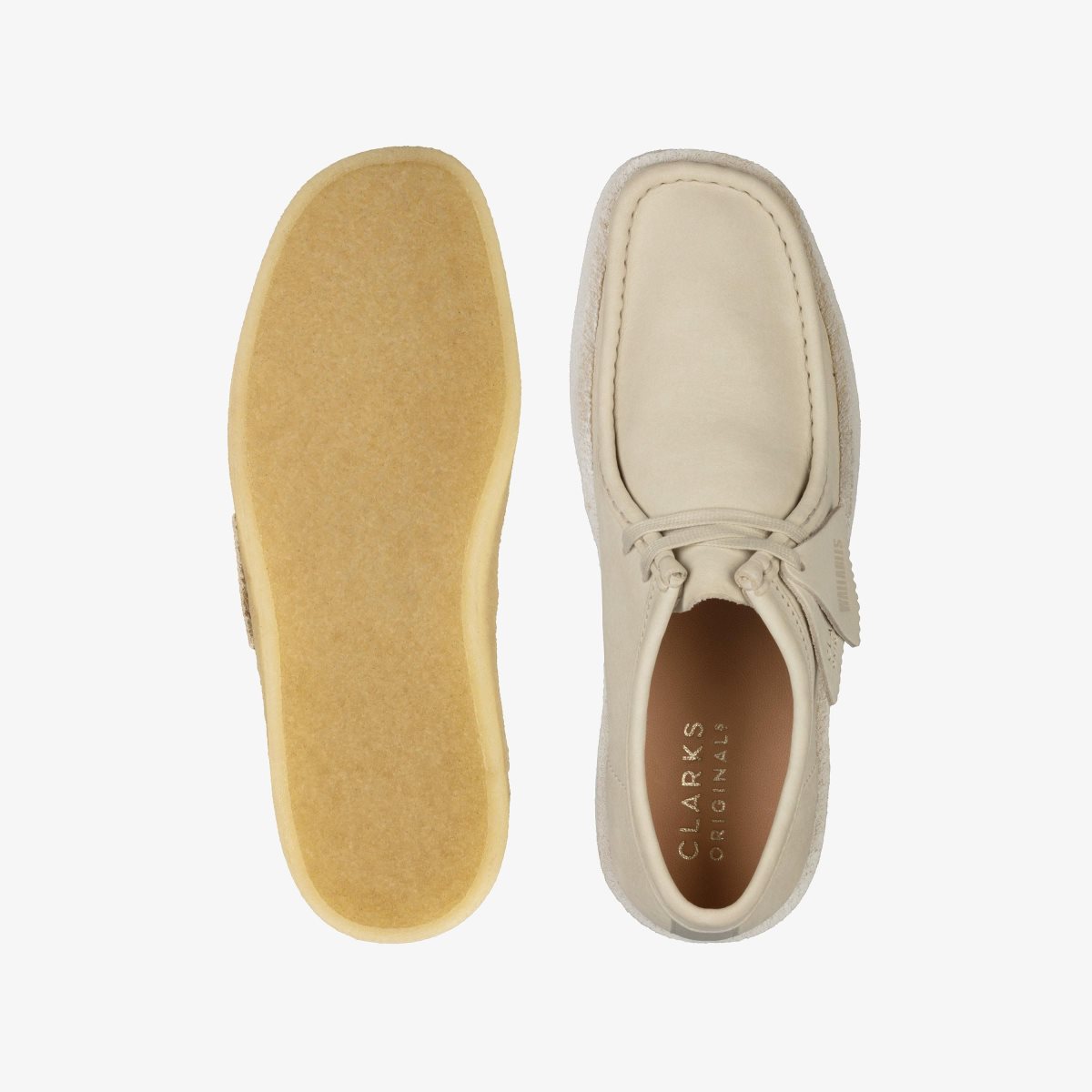 Wallabees Clarks Wallabee Cup White Nubuck Hombre Blancas | JCAR-26835