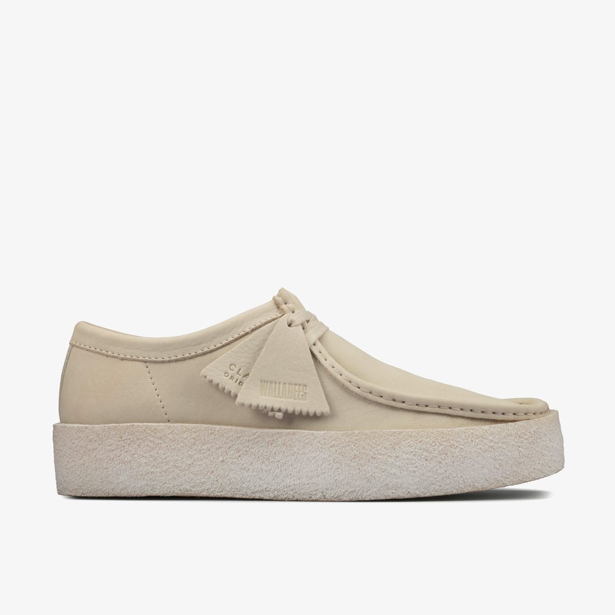 Wallabees Clarks Wallabee Cup White Nubuck Hombre Blancas | JCAR-26835