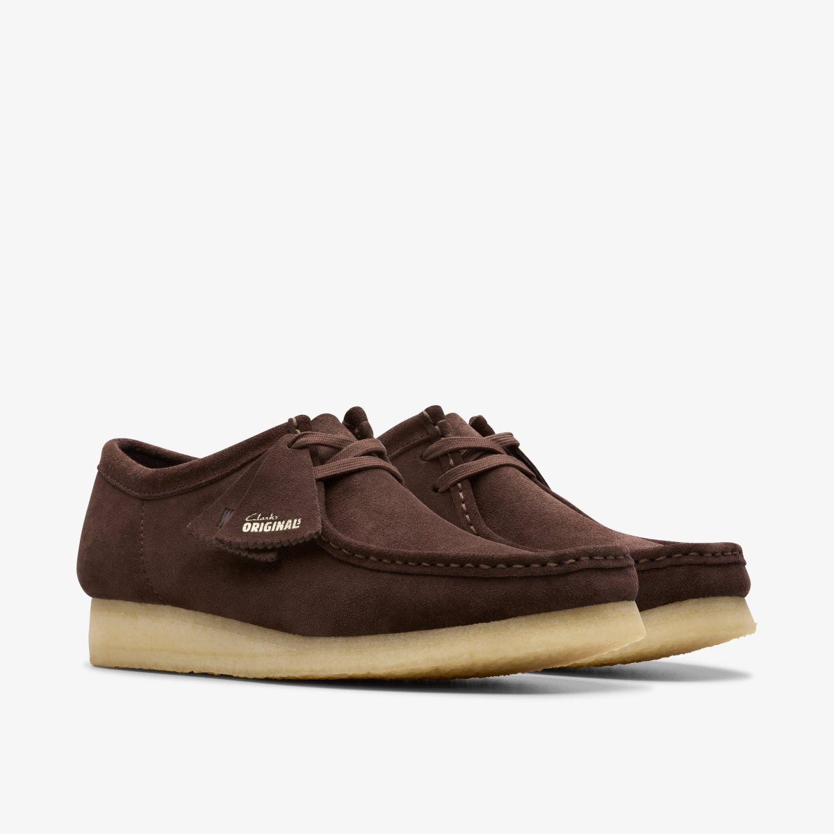 Wallabees Clarks Wallabee Dark Brown Suede Hombre Marrones Oscuro | EMKA-52918