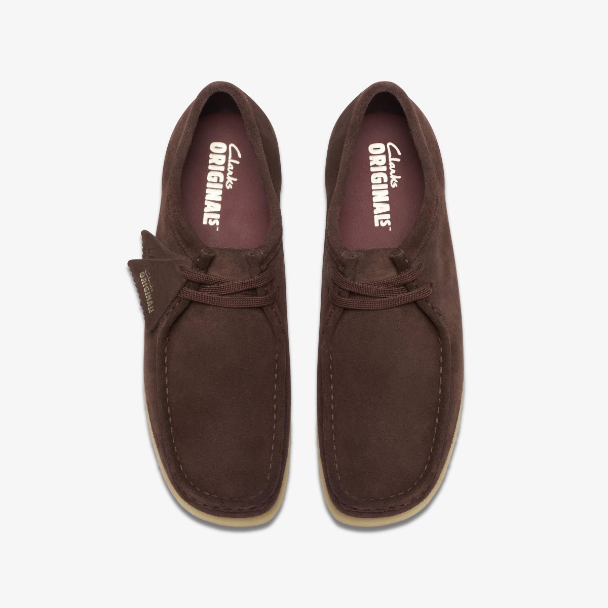 Wallabees Clarks Wallabee Dark Brown Suede Hombre Marrones Oscuro | EMKA-52918