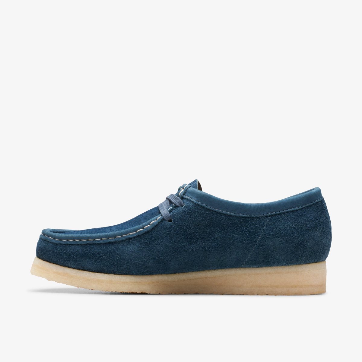 Wallabees Clarks Wallabee Navy/Teal Suede Hombre Azul Marino Turquesa | QHTS-69302