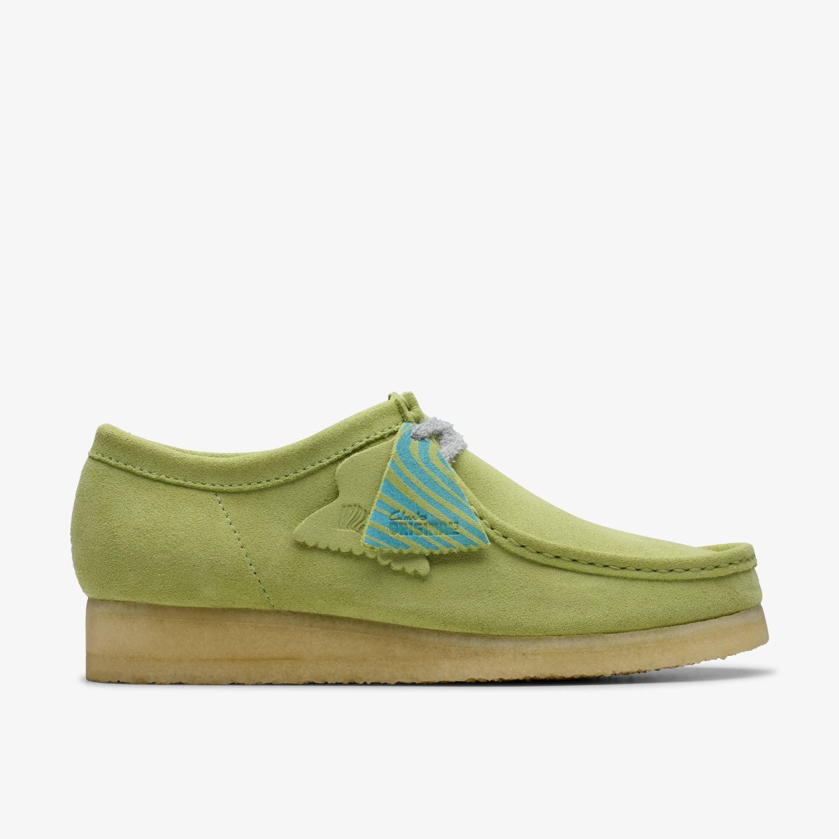 Wallabees Clarks Wallabee Pale Lime Suede Hombre undefined | WXZA-37519