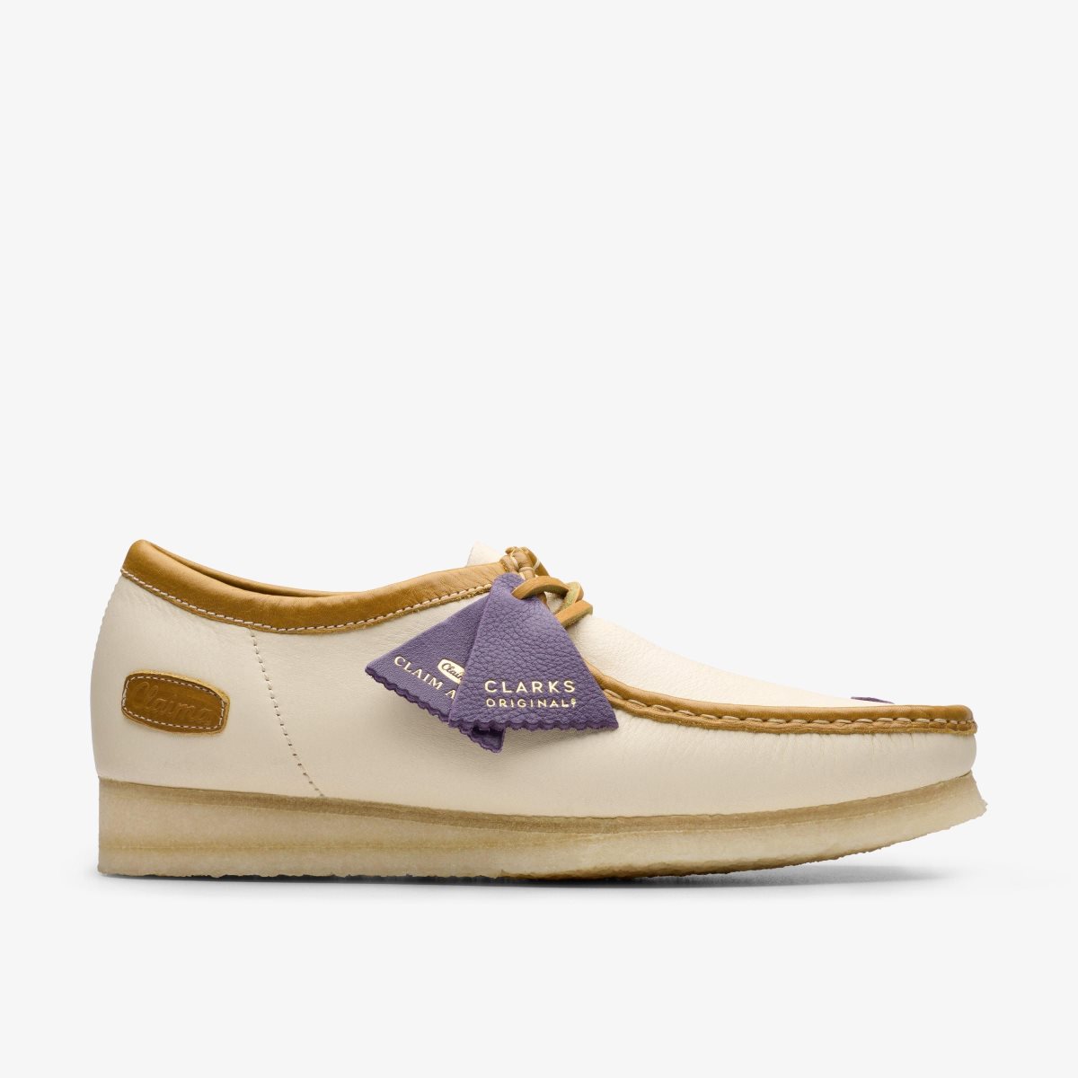 Wallabees Clarks Wallabee X Claima Off White Combination Hombre Blancas | TIQV-67394