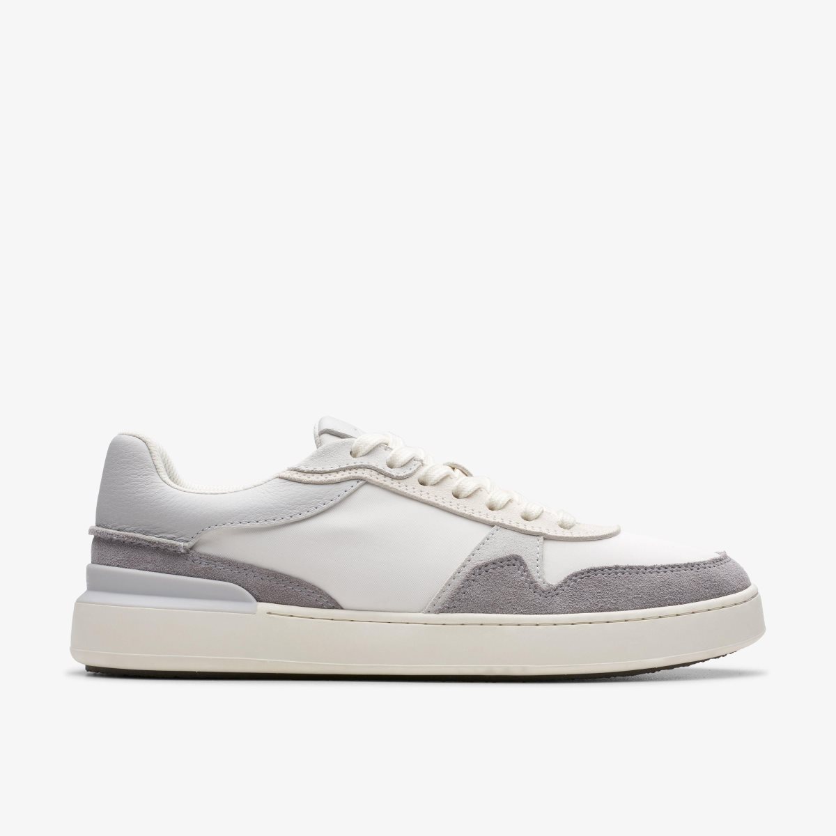 Zapatillas Clarks Court Lite Race Light Grey Combination Hombre Gris Claro | SUIZ-65172