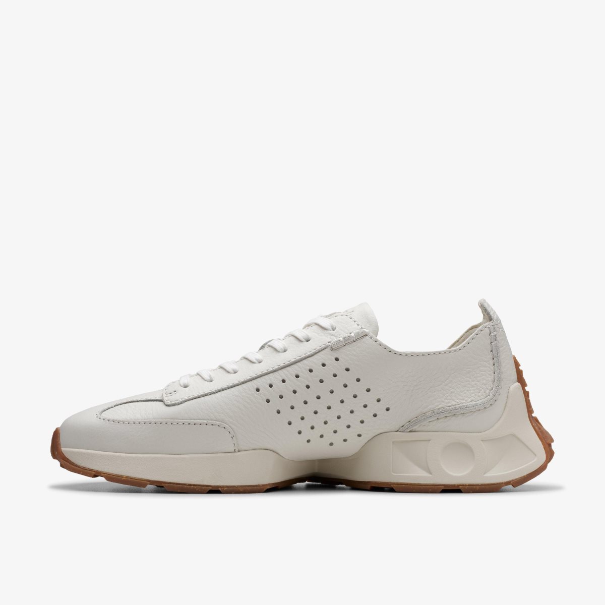 Zapatillas Clarks Craft Speed White Leather Hombre Blancas | CULN-31452