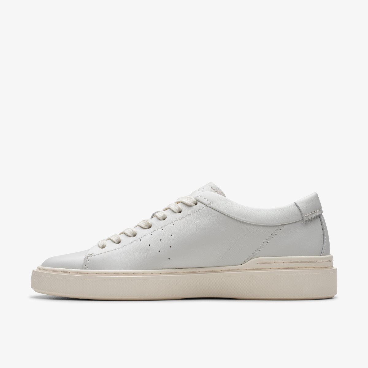 Zapatillas Clarks Craft Swift White Leather Hombre Blancas | MGRH-15869