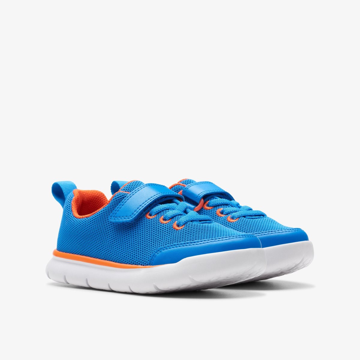 Zapatillas Clarks Hoop Run Kid Blue Synthetic Niños Azules | NTAW-53027